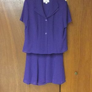 Danny & Nicole Purple Skirt and Matching Top